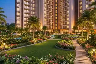 Landscaped Garden at Dhanani Shree Krishna